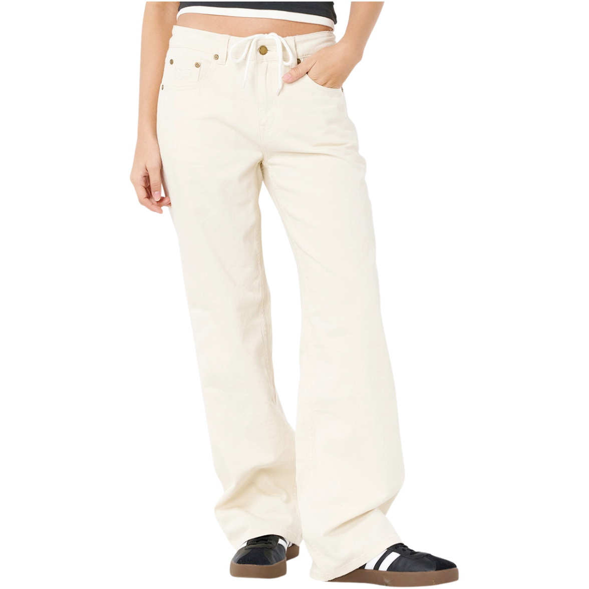 2026 Rip Curl Womens Aggie Relaxed Jeans 04MWPA - Bone